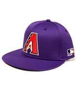 Arizona Diamondbacks MLB OC Sports Q3 Purple Flat Hat Cap Adult Men&#39;s Ad... - $26.99