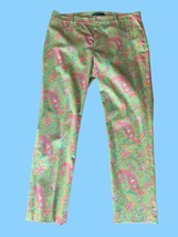 RALPH LAUREN LADIES MULTI COLORED PAISLEY FLAT FRONT STRAIGHT LONG PANTS... - £22.29 GBP