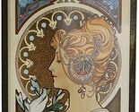 Mucha Stained Glass - Alphonse Mucha Feather Art Glass Panel - $65.99
