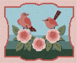 Pepita Needlepoint kit: Birds and Flowers, 9&quot; x 7&quot; - £40.06 GBP+