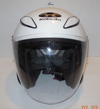Kabuto Avand II Open Face 3/4 Helmet Pearl White DOT Approved Size Large - £56.00 GBP