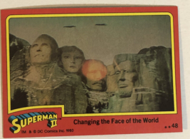 Superman II 2 Trading Card #48 Mt Rushmore - £1.57 GBP