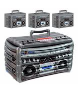 80's and 90's Decades Inflatable Boom Box Cooler (24" W x 16" H) and 3 Boom Box  - £31.81 GBP
