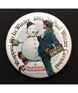 1983 Saint Paul Winter Carnival Norman Rockwell Pinback Button Pin 2.25&quot; MN - $10.00