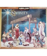 Kirkland Signature Large Nativity Set 13 pc XL figures Baby Jesus Mary Xmas - $3,346.19 MXN