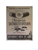 Clarence Gatemouth Brown Poster Concert Handbill - £31.97 GBP