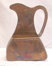 Vintage Style Brass Folk Art 3D Wall Pocket Pitcher Flower Planter Count... - $376.73 MXN
