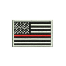 Thin Red Line US Flag Firefighter Firemen Volunteer Embroidered Polo Shirt - £23.88 GBP