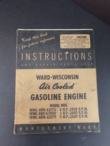 Ward-Wisconsin Air Cooled Gasoline Engine Instructions &amp; Repair Parts List - €23,43 EUR