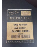 Ward-Wisconsin Air Cooled Gasoline Engine Instructions &amp; Repair Parts List - €23,43 EUR