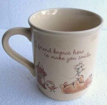 1983 NEW &quot;A Friend Knows How To Make You Smile&#39;&#39; Collectible Novelty Coffee Mug- - £11.77 GBP