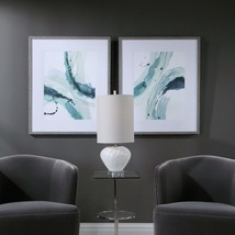 212 Main 33710 32 x 38 x 7.75 in. Depth Abstract Watercolor Prints  Set of 2 - £270.47 GBP