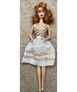 Barbie Country Club Dance Gold White Dress Doll, No Box - £94.42 GBP