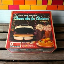 Cone De La Creme Original Waffle Cone Maker NEW IN BOX Mid Century Moder... - $49.49