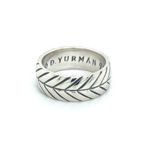 David Yurman Authentic Estate Mens Cable Ring 10.5 Silver DY291 - $371.25