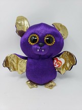 TY Beanie Boos 2018 9&quot; Halloween Count Purple Bat - New - £9.00 GBP