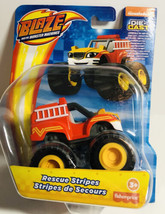 Blaze &amp; the Monster Machines Die-Cast Rescue Stripes Fire Truck NEW - £9.33 GBP