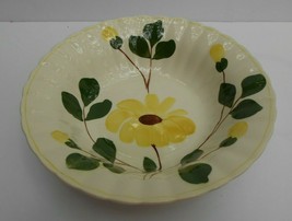 BLUE RIDGE Colonial Yellow Nocturne round serving bowl s 9 1/4&quot; flower - £24.36 GBP