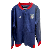 Under Armour Men&#39;s 2XL Full Zip Warm Up Jacket Red White Blue USA Eagle Olympics - $38.75