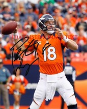 Peyton Manning Auto Signed 8x10 Rp Photo Denver Broncos Qb Legendary Player - £13.58 GBP