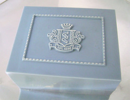 Vintage Blue Celluloid Ring Box Engagement Presentation Jewelry Box - £14.35 GBP
