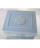 Vintage Blue Celluloid Ring Box Engagement Presentation Jewelry Box - £14.38 GBP