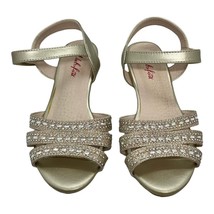 Sparkly Rhinestone Low-Heel Girls Pageant/Dressy Shoes Sz 1Y - £13.81 GBP