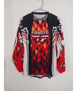 Fly Racing Kinetic Jersey Mens Small White Orange Colorful Motorcross ATV - $409.45 MXN