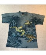 Sea Turtle Mens T-Shirt M Vintage All Over Print Single Stitch Key - $29.00