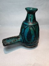 Kashan Islamic turquoise blue glazed oil lamp - $985.08