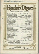 Reader&#39;s Digest, August 1937. - £28.72 GBP