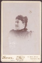 Mac, Mat, Matilda? Angel/Angil ? Cabinet Photo of Woman - Old Town, Maine - £13.82 GBP