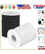 2 Rolls of 1.5mm Elastic String - Perfect for Jewelry Making &amp; Sewing Pr... - $350.61 MXN
