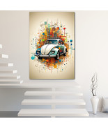 Classic cars Canvas Painting Wall Art Poster Landscape Canvas Print Picture - $18.78 CAD+