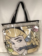 Disney Princess Sleeping Beauty Tote Bag Fairy Godmother Kiss Design Jelly Style - £30.05 GBP