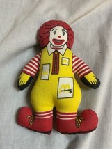 Vintage 1984 5&quot; Ronald McDonald Plush Doll Advertising Collectible - £6.16 GBP