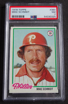 1978 Topps #360 Mike Schmidt Philadelphia Phillies Baseball Card PSA 7 NM - £22.38 GBP