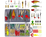 Comprehensive fishing lures kit for freshwater fishing - £17.92 GBP