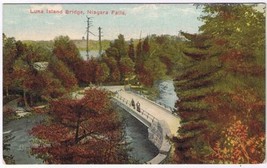 Postcard Luna Island Bridge Niagara Falls New York - $3.95