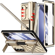 For Samsung Galaxy Z Fold 5 Case with S Pen Pen Holder Slide Camera Cover Screen - £52.42 GBP