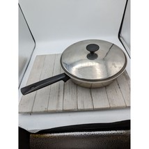 Vintage Regal Ware Stainless Steel Skillet Fry Pan &amp; Lid 10 1/4&quot; - £15.72 GBP