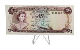 Bahamas Banknote  50 cent  1965 ND P-17 AU - £15.79 GBP