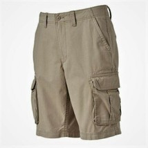 Men’s Sonoma Life + Style Flat Front Light Gray Cargo Shorts, Size 30 - £14.64 GBP