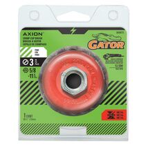 Gator 3 in. Coarse Crimped Wire Cup Brush Brass Coated Steel 12500 rpm - $16.95