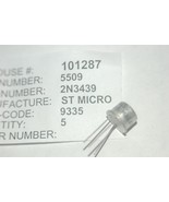 Transistor Bipolar St Micro 2N3439 Npn 350V TO-39 New - $107.02 MXN