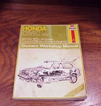 Haynes Repair Manual for the Honda Civic 1200, 1973 through 1979, no. 160 - $4.95