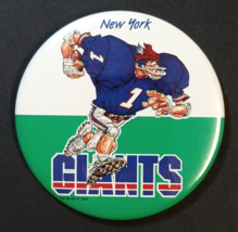 NY Giants Football Russ Berrie New York Souvenir Lapel Vtg Button Pin 1988 - £7.82 GBP