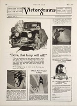 1926 Print Ad Victor Lamps for Automobiles Victorgrams Cincinnati-Victor Co Ohio - £18.24 GBP
