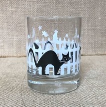Yankee Candle Black Cats Glass Tea Light Holder Halloween Kitty - £6.20 GBP