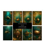 Romantic Submarine Fantasy — Steampunk Digital Paper Set | 8 Printable J... - $72.90 MXN